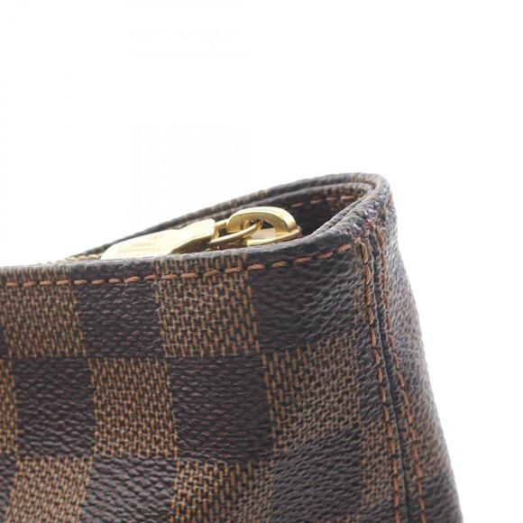 LOUIS VUITTON Authentic Brown Damier Leather Tote Bag - Picture 11 of 12
